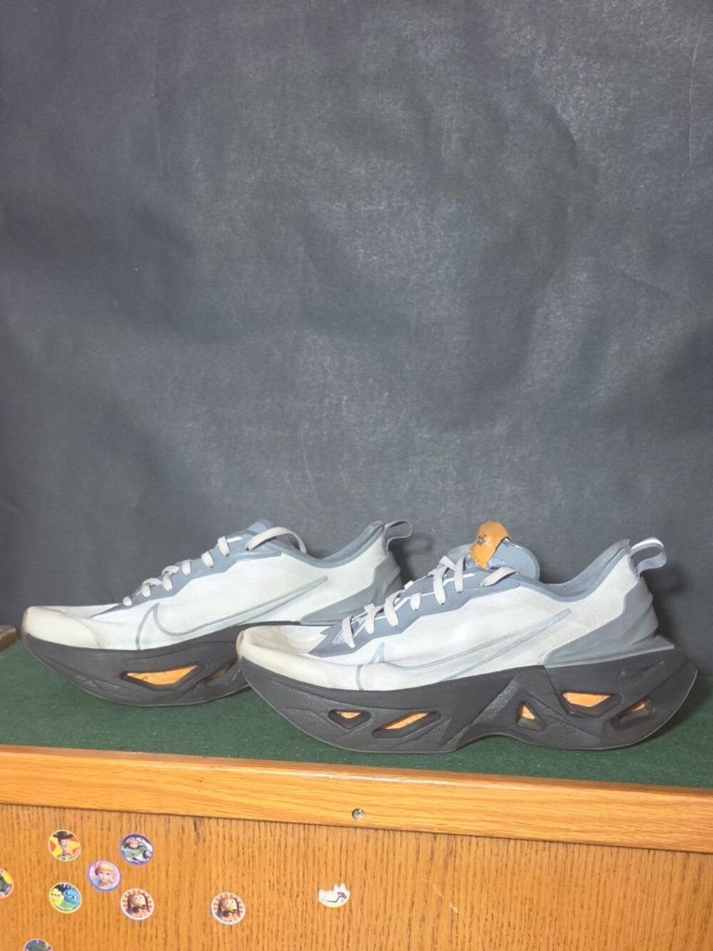 Nike ZoomX Vista Grind Sneakers White Grey Orange - Picture 1 of 5